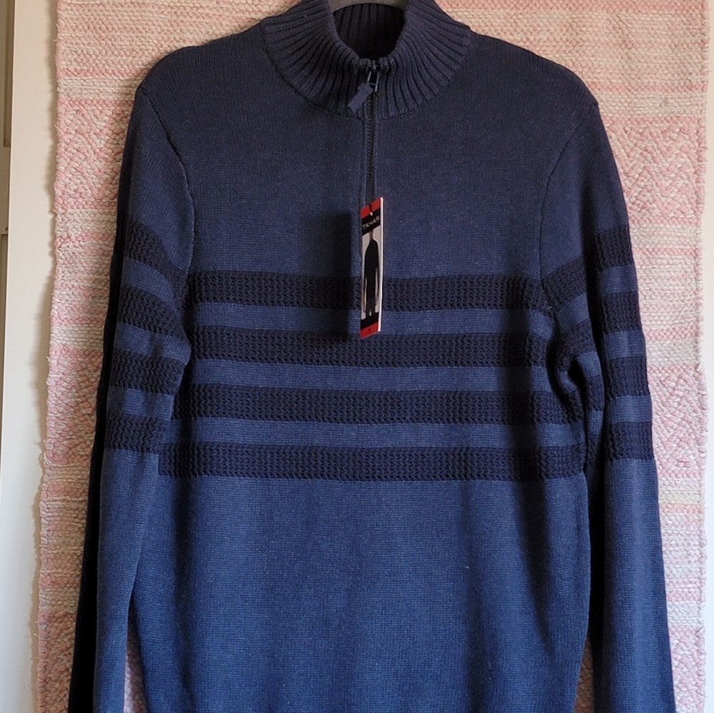 Men's Tahari Quarter Zip Sweater
